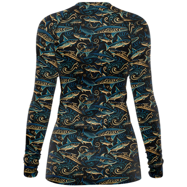 Chokefish™ Long Sleeve Rashguard Marine Woman's Shirt-003